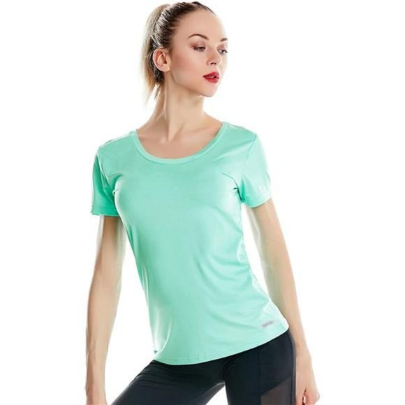 Women's Short Sleeve Running Shirts UPF 50+ Sun Protection - Picture 2 of 10
